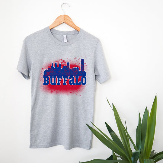 Buffalo Spray Painted Skyline Unisex T-shirt