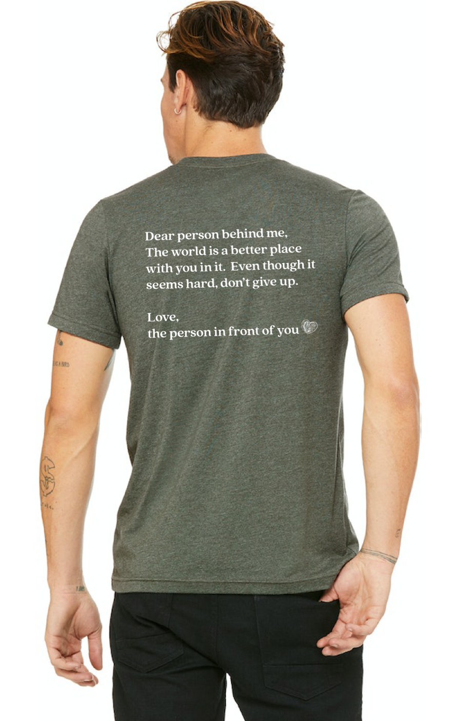 Dear Person Behind Me - Back Print Unisex T-shirt