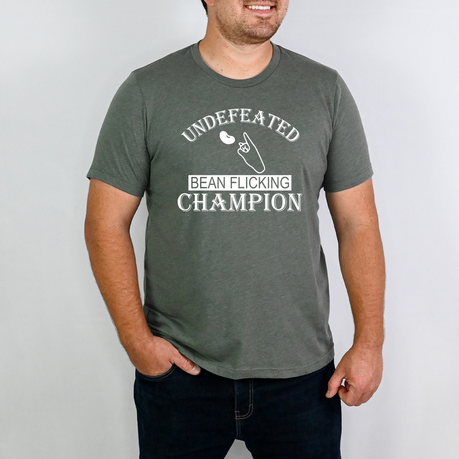 Bean Flicking Champion Unisex T-shirt