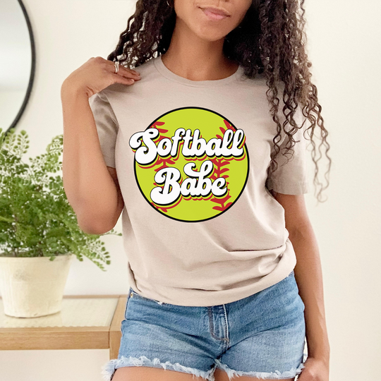 Retro Softball Babe Unisex T-shirt