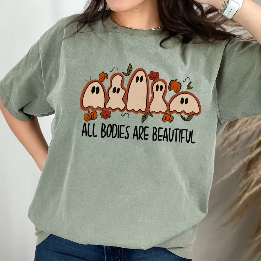 All Bodies Are Beautiful Ghosts Unisex T-shirt (Comfort Colors)