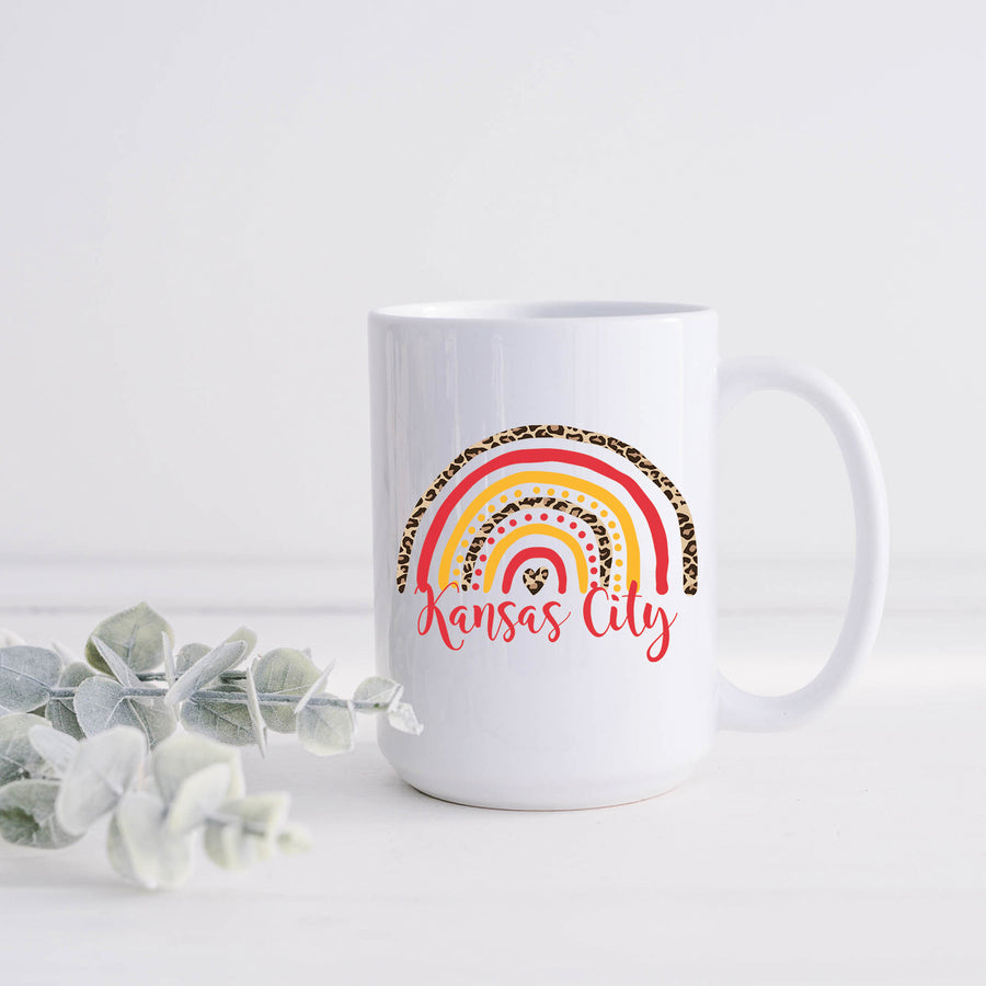 Kansas City Rainbow 15oz Mug - Chiefs