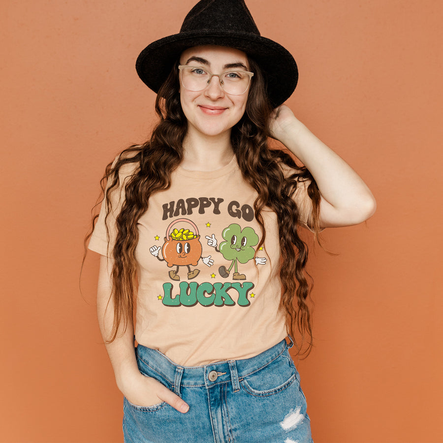 Retro Happy Go Lucky Unisex T-shirt