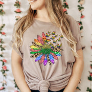 Glitter Rainbow Butterflies Unisex T-shirt