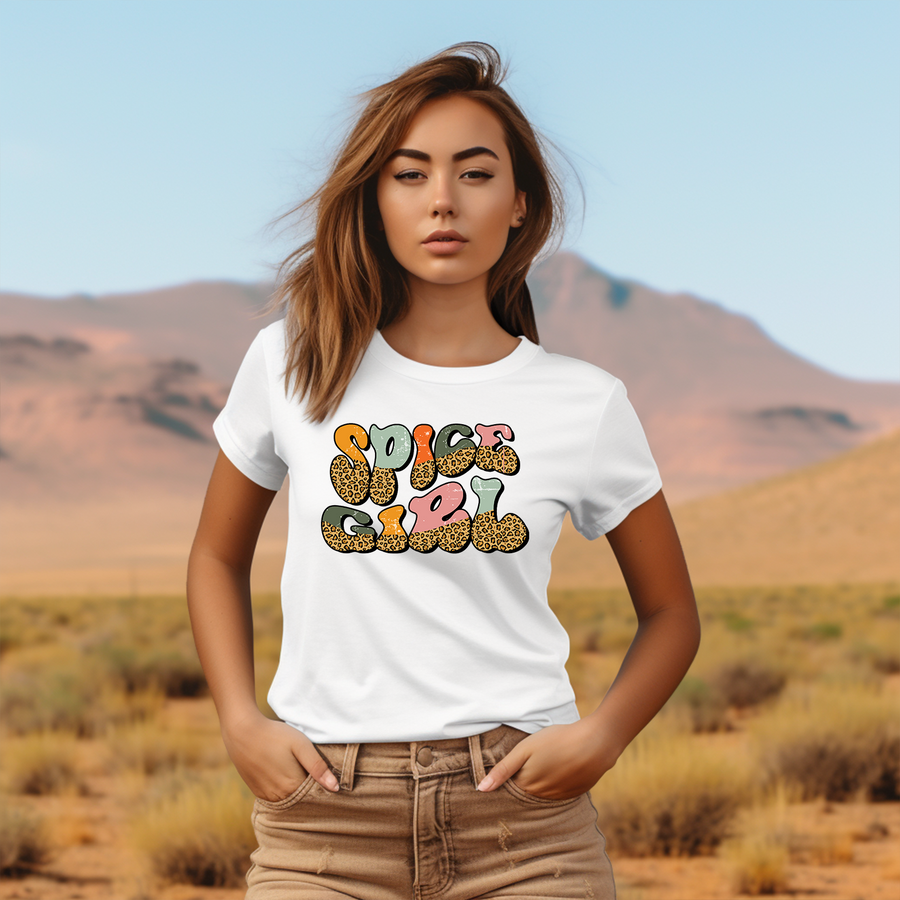 Leopard Retro Spice Girl Unisex T-shirt