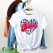 Bills Heart Leopard Unisex Unisex T-shirt
