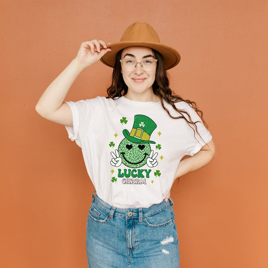 Lucky Charm Smiley Face Unisex T-shirt